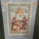 Easter Bunny & Birdhouse Decorative Screen Printed Flag