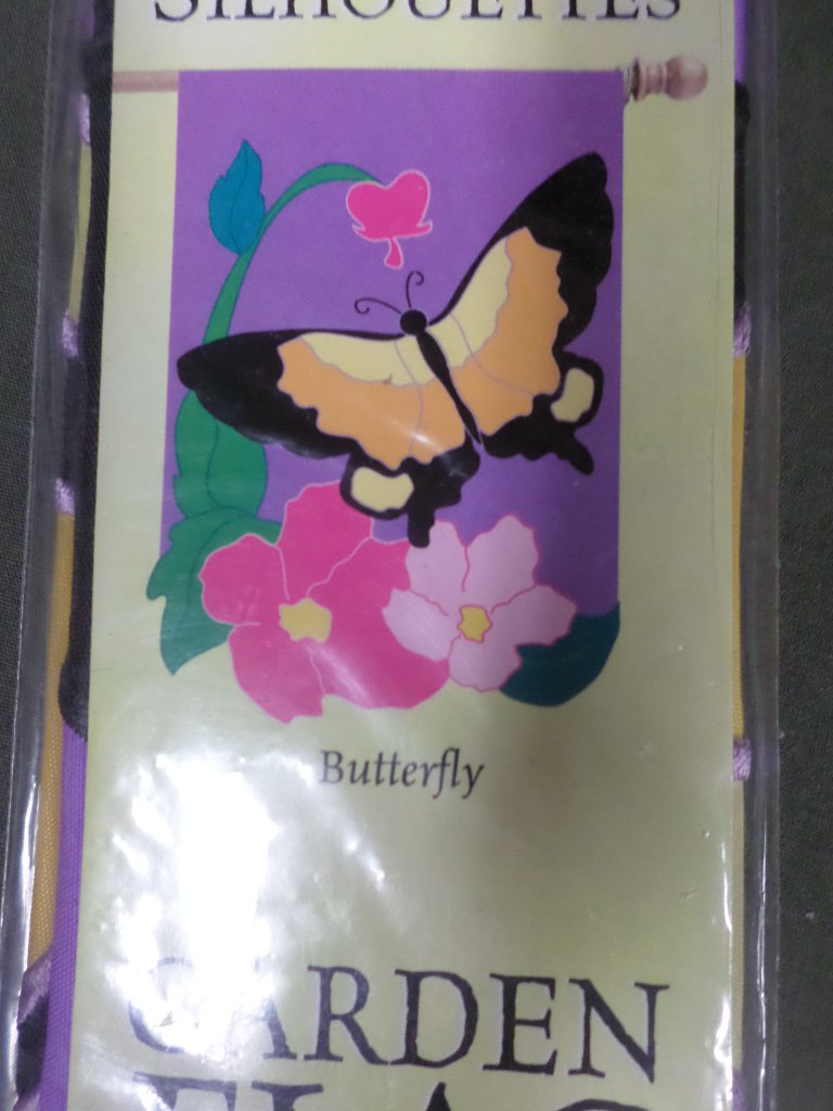 Spring Butterfly Decorative Applique Flag