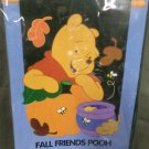 Fall Friends Winnie the Pooh Decorative Applique Flag