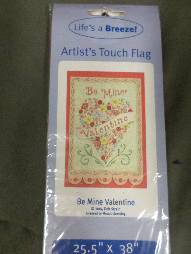 Be Mine Valentine Decorative Screen Printed Flag