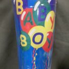 Baby Boy Announcement Party Balloons Decorative Applique Flag