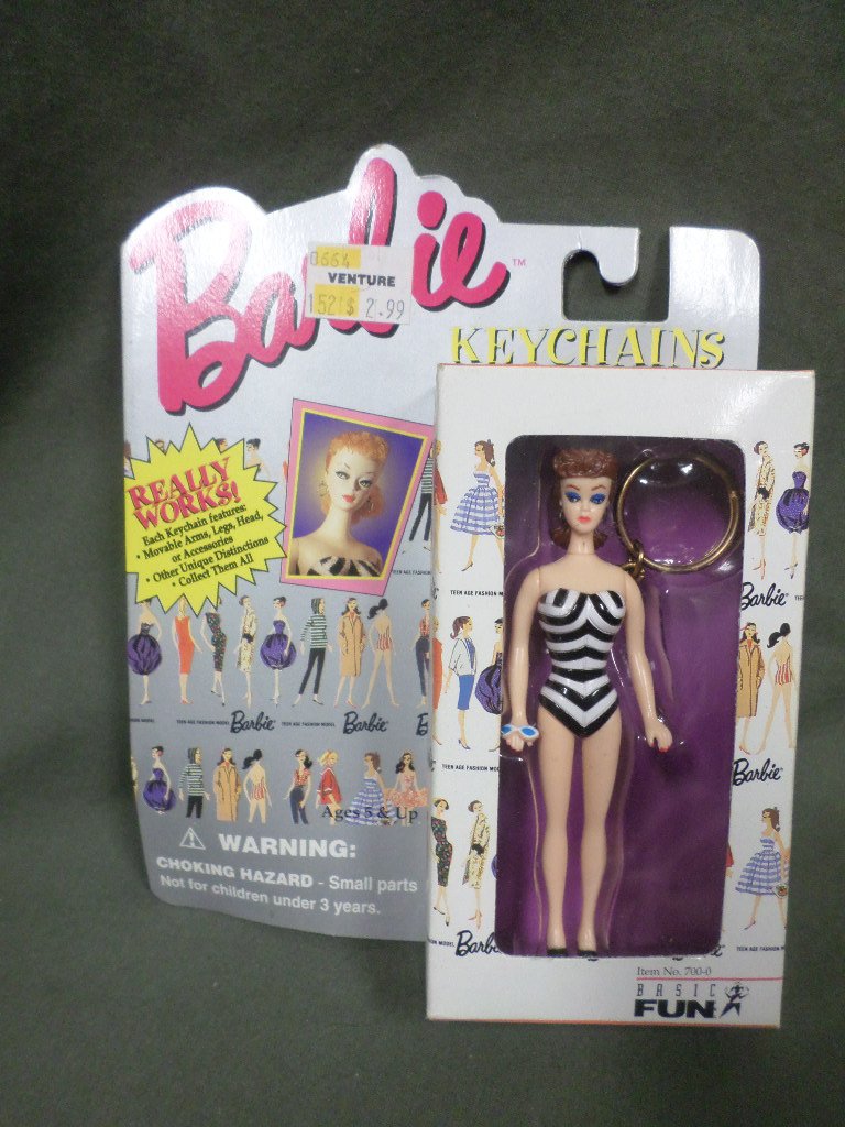 Barbie Key Chain Vintage Original Bathing Suit