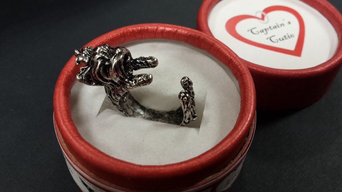 Yorkshire Terrier Dog Ring - Gold Color