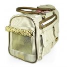 Stripe Small Dog Carrier Sneak Bag - Khaki