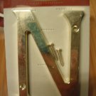 Gatehouse Gold 4 inch "N" House Letter