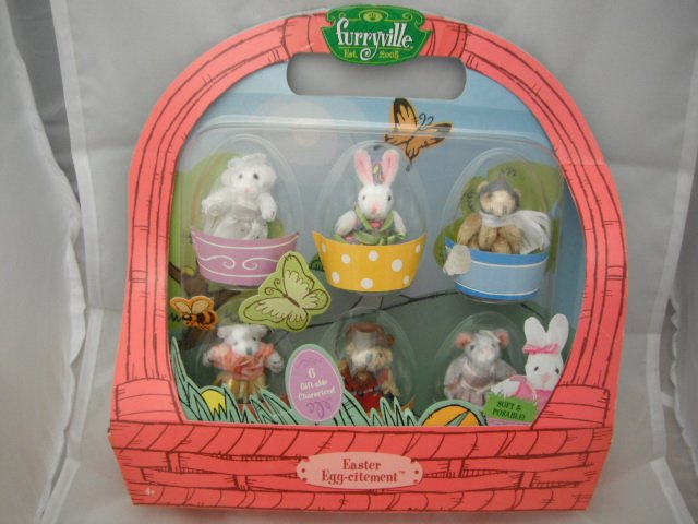 Furryville Easter Egg-citement Set of 6 Characters