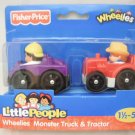 Fisher Price Little People Wheelies Monster Truck & Tractor