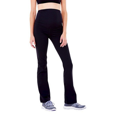 in(due)time Black Knit Maternity Pants Boot Cut L