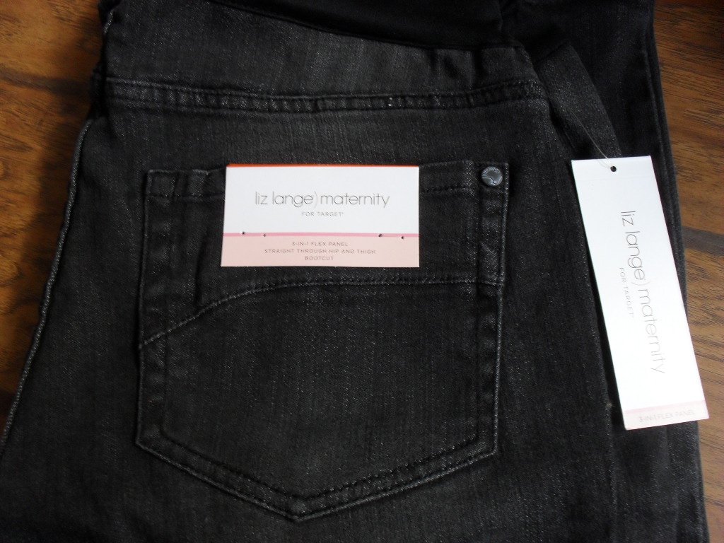 Liz Lange Black Boot Cut Maternity Jeans Size 10
