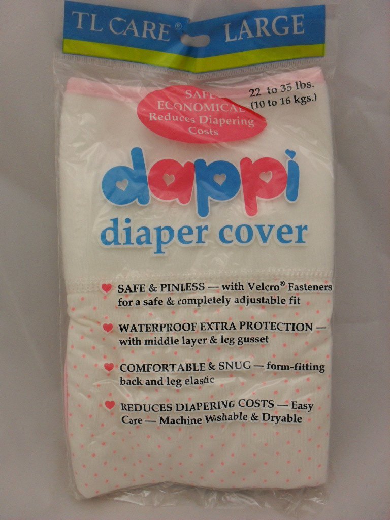 Dappi Diaper Cover - Pink Polka Dot Large