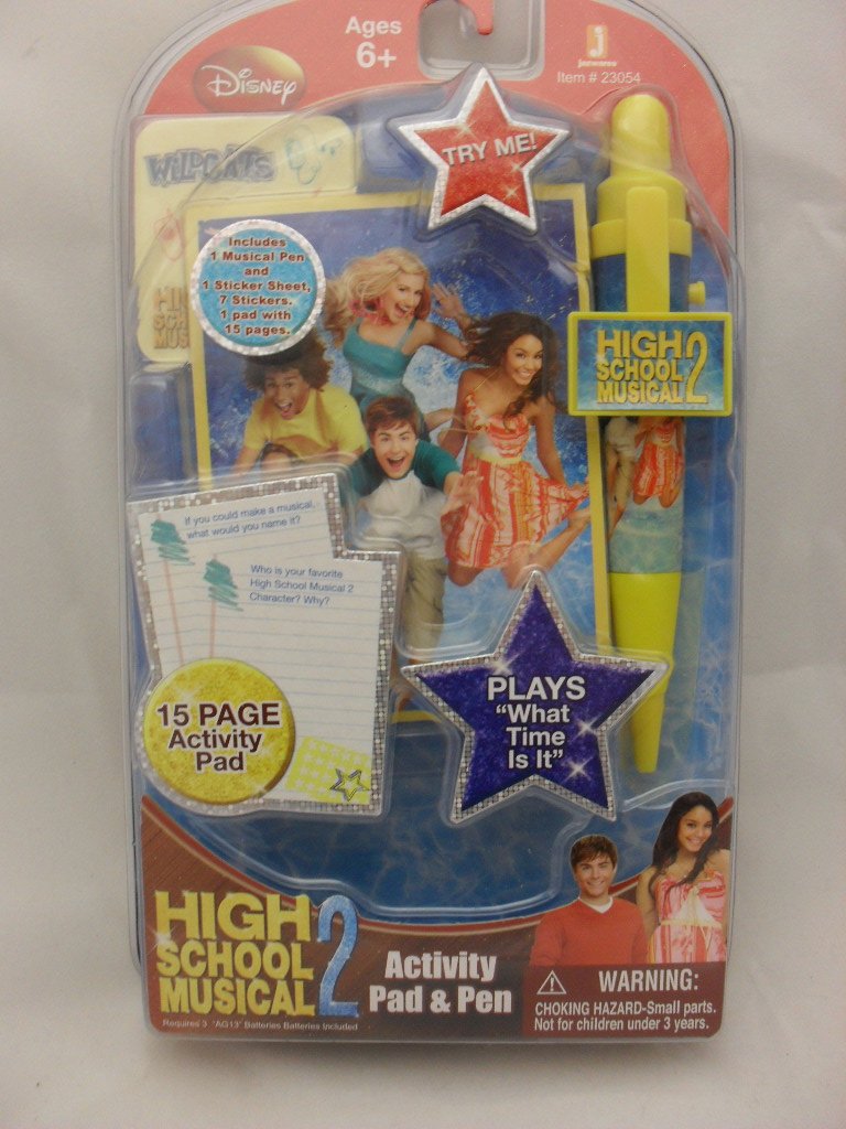 Disney High School Musical 2 Activity Pad And Musical Pen