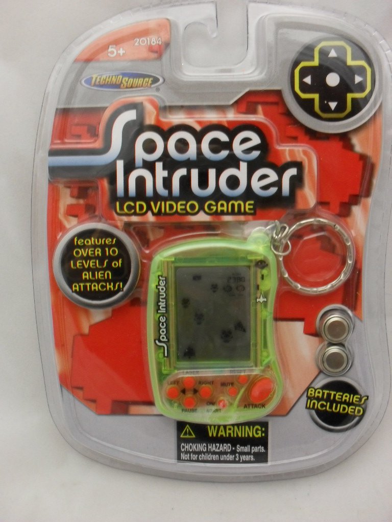 Techno Source Electronics Pace Intruder LCD Video Game Keyring Toy