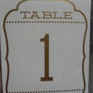 Celebrate It Table Number Tents - Gold Foil