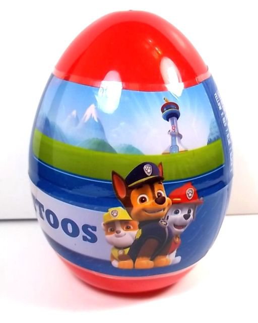 Paw Patrol Easter Egg with 40 Tattoos inside