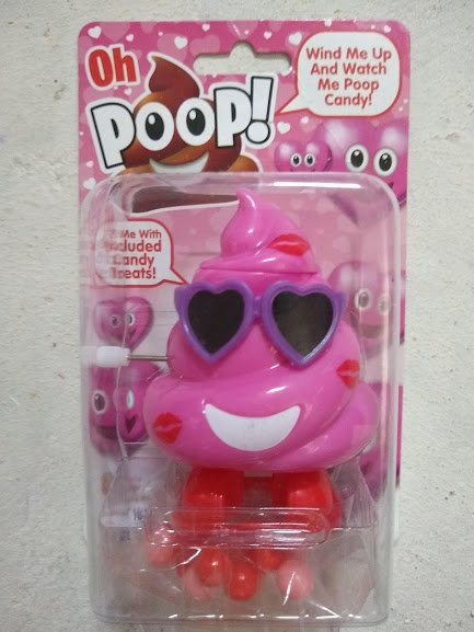Flix Oh Poop! Emoji Windup Toy - Pink
