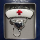 Harvey Lewis Crystal Holiday Ornament -  Nurse
