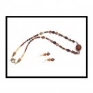 Natural Stones: Necklace & Earrings Set (N1033)