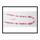 Pink: Necklace & Earrings Set (N1035)