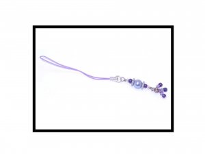 Purple/Silver: Cellphone Charm (CC1020)