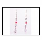 Pink/Clear: Earrings (E2088)