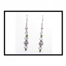 Green/Silver: Earrings (E2043)
