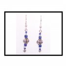 Blue/Silver: Earrings (E2059)