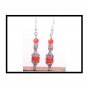 Orange/Silver: Earrings (E2064)