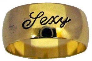 18kt Gold gp 6mm Wedding Band Available In Size 5-13 Sexy Free Shipping