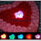 99 scented soap roses with LED light
