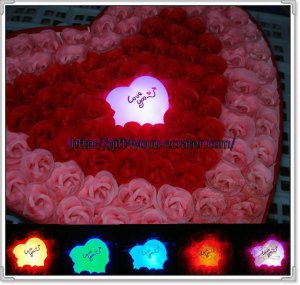 99 scented soap roses with LED light