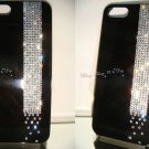 Swarovski Crystals Glossy Black  iphone 5 case