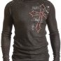 Affliction LIVE FAST ELITE Reversible Thermal Shirt NWT NEW Skull Cross Wings