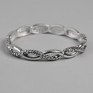 Silver Wave Design Bracelet - BBsw