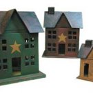 Papier Mache House Set - Lighted - GAM7213L