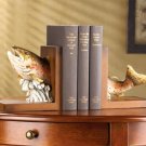 FISH WOOD BOOKENDS - MM35132