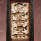 WOOD FISHING FISH SHADOW BOX - MM33936