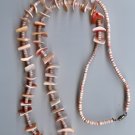 Navajo Pink Coral Necklace- EAnc