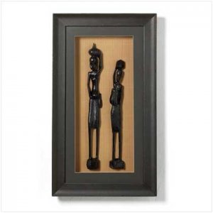 African Figurines Shadowbox - MM36595