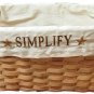 Fabric Lined Simplify Basket - CWIGJHE5245C