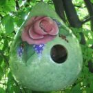 Wild Rose Gourd Birdhouse - PJwr