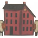 Folding Folk Art/Sheep Plaque - G7595