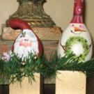 Santa or Snowman Gourd - PJss