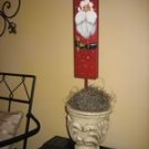 Small Wooden Santa Topiary - PJst
