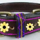 Leather Flower Collar - DDlf