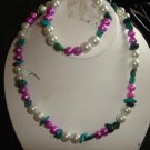 Pearland Turquoise Bracelet & Necklace Set - CGpl