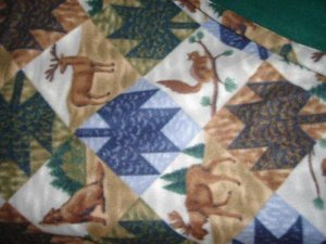Cabin Print Handmade Throw Blanket - CGwc