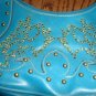 SALE! Turquoise Purse With Swarovski Crystals - CGtu