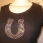 Black T With Swarovski Crystals - AKbt