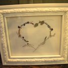 Shabby Chic Pressed Flower Heart - CRsc