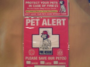 Pet Alert Decals - BBpa